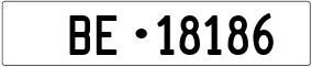 Trailer License Plate
